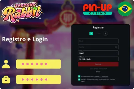 Registro e Login no Pin Up Casino